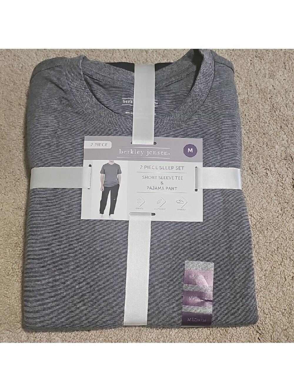 Berkley Jensen Gray 2pcs Pajama Set